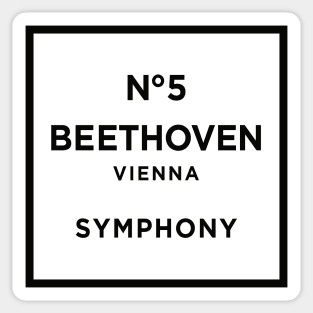 Funny Ludwig van Beethoven Parody 5th Symphony Sticker